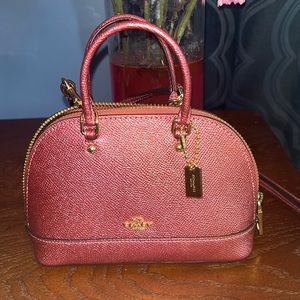 Authentic Coach mini satchel pink.
